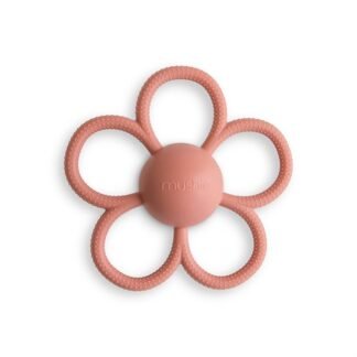 Mushie Daisy barškutis-kramtukas Dusty Rose