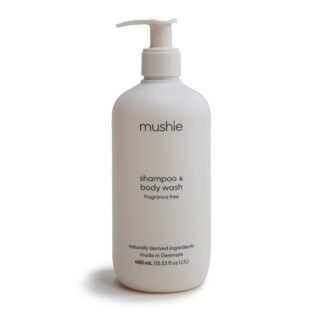 "Mushie" kūdikių šampūnas ir kūno prausiklis Cosmos - 400 ml