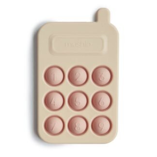 Mushie spaudžiamasis žaislas telefonas