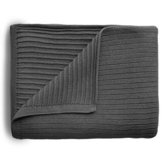Mushie pledukas Ribbed Dark Gray Melange