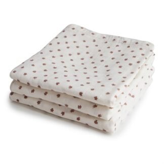 Mushie rankšluostukai 3-pack Bloom