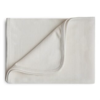Mushie Ribbed Baby pledukas - Ivory