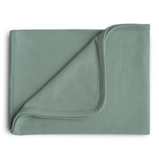 Mushie Ribbed Baby pledukas - Roman Green