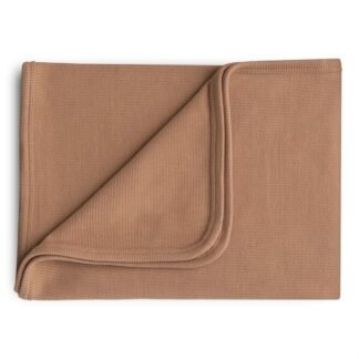 Mushie Ribbed Baby pledukas - Tan