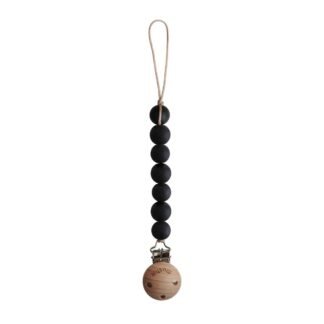 Pacifier Clip | Halo (Black)