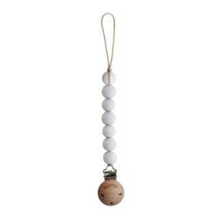 Pacifier Clip | Halo (White)